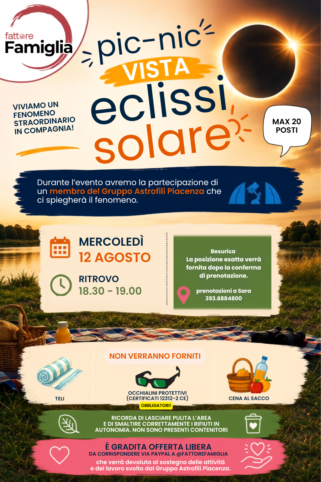 Pic-Nic vista Eclissi Solare